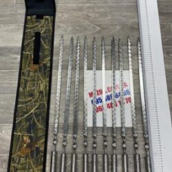 Комплект-чохол для шампурів+шампура нержавіюча сталь (ручка нержавіюча)