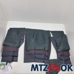 Обшивка торпеды МТЗ УК черный кожзам для оклейки щитка приборов 4 предмета с/о (красная. зеленая. синяя строчка) к-т