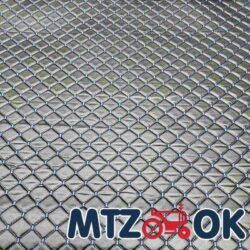 Кожзам черный (синяя стежка. ромб 45х40) на поролоне 1.4х1м