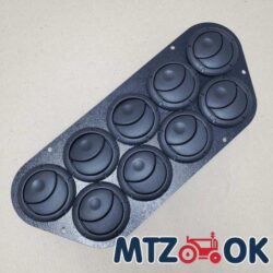 Накладка под воздуховод 3мм (9 отверстий) на панель отопителя до 2017г в сборе с дефлекторами (пр-во Украина)