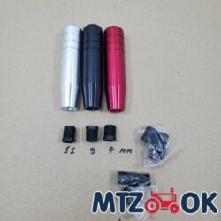 Наконечник рычага КПП L=130мм+штуцер (3шт) (цвета в ассорт.: АТР2240 красный  АТР2239 черный  АТР2238 серебряный)