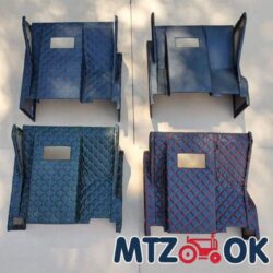 Обшивка торпеды МТЗ УК с/о щитка приборов прямоугольного cправа без отверствия под рычаги распределителя (кожзам в металле) к-т.