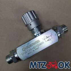 Клапан OLEOWEB STUF120+штуцер 1/2 (М20х1,5) (кран замедляющий на навеску МТЗ) (пр-во Италия) 120-01120695