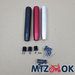 Наконечник рычага КПП L=180мм+штуцер (3шт) (цвета в ассорт.: АТР2242 красный АТР2241 черный АТР2243 серебряный)