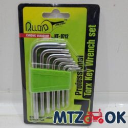 Набор ключей выгнутых TORX. 7пр.Т10-Т40 (Аллоид) НТ-0712