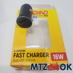 Зарядное устройство 2 USB 12-24V-5V 3.1A (VOIN) С-31203ВК(233)