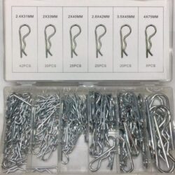 Набор SYD-1091 шплинтов волнистых, метричкских тип R (150шт, 6 видов)