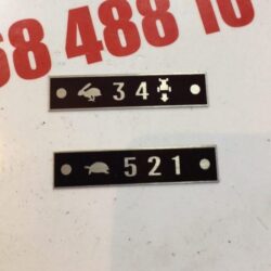 Шильд КПП(к-т)ЮМЗ(схема переключения передач)алюминий